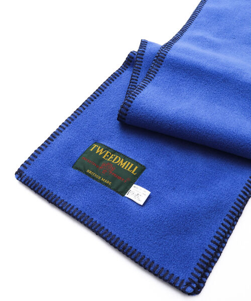 TWEED MILL(ツイードミル)の「【TWEEDMILL/ツイードミル】別注フリースマフラー(マフラー・メンズ・ロイヤルブルー/パープル/ライトグレー/オリーブ/サックスブルー/ブラック/チャコールグレー/ベージュ・FREE)」の10枚目の写真