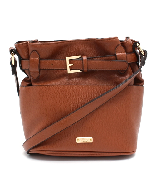 goocy(グーシー)の「ポケット巾着ショルダーBag(ショルダーバッグ・レディース・ブラック/キャメル・FREE)」の1枚目の写真