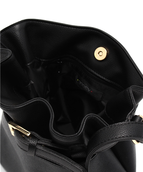 goocy(グーシー)の「ポケット巾着ショルダーBag(ショルダーバッグ・レディース・ブラック/キャメル・FREE)」の8枚目の写真