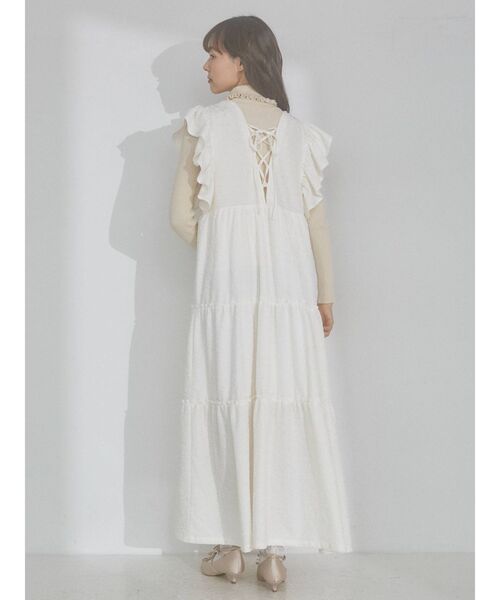 merry jenny(メリージェニー)の「レースアップティアードワンピース(ワンピース・レディース・アイボリー/ブラック/グリーン・FREE)」の22枚目の写真