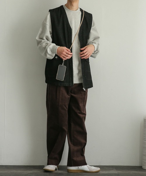 SENSE OF PLACE by URBAN RESEARCH(センスオブプレイスバイアーバンリサーチ)の「Vネックデニムベスト(ベスト・メンズ・インディゴブルー/ライトインディゴブルー/ブラック・MEDIUM/LARGE)」の15枚目の写真