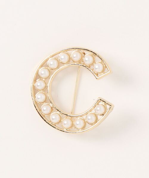 prose verse（プロズヴェール）の「パールイニシャルブローチ（ブローチ/コサージュ・レディース・ピンクゴールド/シャンパン/ゴールド/ゴールド系その他2・ﾌﾘ-）」の13枚目の写真