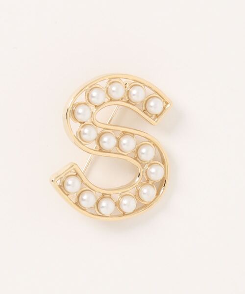 prose verse（プロズヴェール）の「パールイニシャルブローチ（ブローチ/コサージュ・レディース・ピンクゴールド/シャンパン/ゴールド/ゴールド系その他2・ﾌﾘ-）」の16枚目の写真