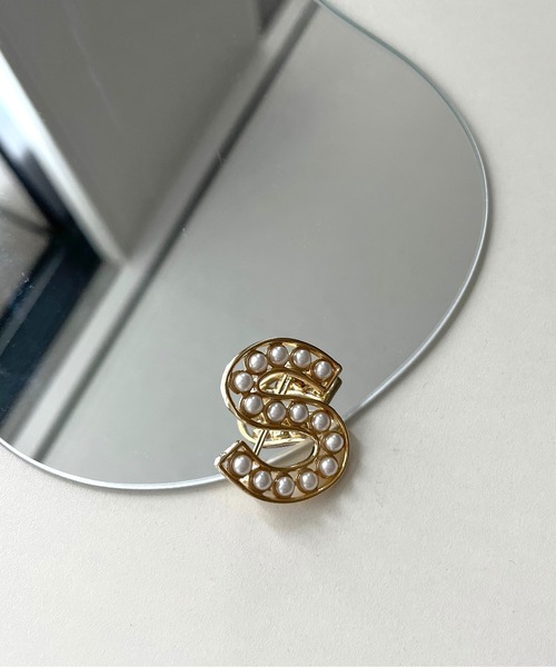 prose verse（プロズヴェール）の「パールイニシャルブローチ（ブローチ/コサージュ・レディース・ピンクゴールド/シャンパン/ゴールド/ゴールド系その他2・ﾌﾘ-）」の10枚目の写真