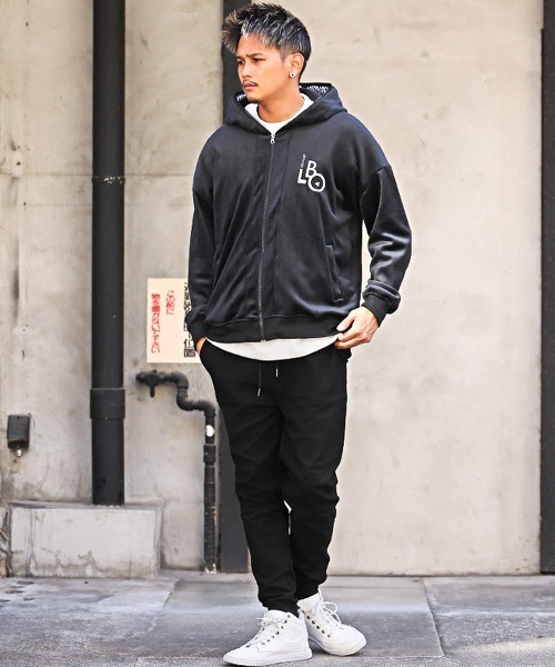 LUXSTYLE(ラグスタイル)の「裏起毛ジョガーパンツ(その他パンツ・メンズ・ブラック/ベージュ・XL/M/L)」の6枚目の写真