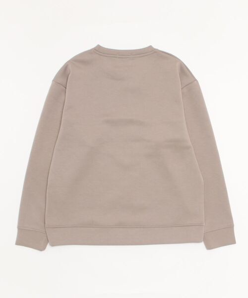 URBAN COLLECTION(アーバンコレクション)の「ポンチ素材 異素材ブロッキングトレーナー(スウェット・メンズ・ネイビー/ライトグレー/グレイッシュベージュ・M/L/XL)」の12枚目の写真