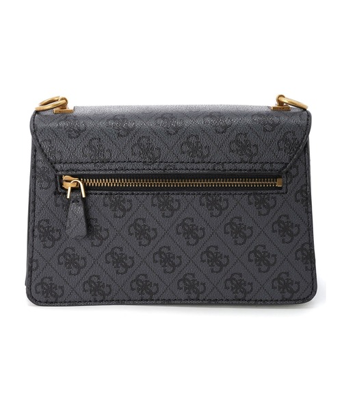 Guess（ゲス）の「ALEXIE Crossbody Flap（ショルダーバッグ・レディース・ダークグレー/ベージュ・ONE SIZE）」の4枚目の写真