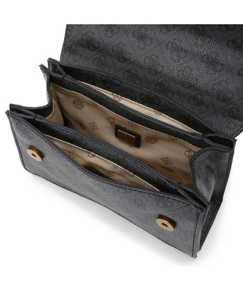 Guess（ゲス）の「ALEXIE Crossbody Flap（ショルダーバッグ・レディース・ダークグレー/ベージュ・ONE SIZE）」の12枚目の写真