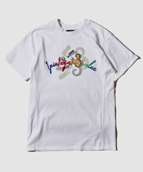 1piu1uguale3 RELAX（ウノピュウノウグァーレトレリラックス）の「【1PIU1UGUALE3 RELAX】グラフィックプリントTシャツ / 刺繍ロゴ半袖Tシャツ（Tシャツ/カットソー・メンズ・ホワイト系4/ホワイト系6/ブラック系1/ブラック系3/ホワイト系1/ホワイト系2/ブラック系5/ブラック系6/ホワイト系3/ホワイト系5/ブラック系2/ブラック系4・SMALL/MEDIUM/LARGE/X-LARGE）」の22枚目の写真