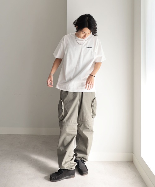 GeeRA(ジーラ)の「バックカラープリントTシャツ(Tシャツ/カットソー・メンズ・オフホワイト/ブラック・MEDIUM/LARGE/X-LARGE)」の3枚目の写真