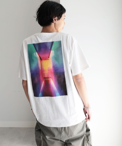 GeeRA(ジーラ)の「バックカラープリントTシャツ(Tシャツ/カットソー・メンズ・オフホワイト/ブラック・MEDIUM/LARGE/X-LARGE)」の10枚目の写真