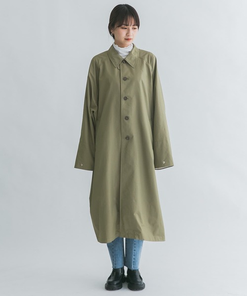 KBF（ケイビーエフ）の「ステンカラーBIGBIGコート（ステンカラーコート・レディース・ベージュ/カーキ/ネイビー・ONE）」の8枚目の写真