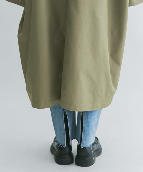 KBF（ケイビーエフ）の「ステンカラーBIGBIGコート（ステンカラーコート・レディース・ベージュ/カーキ/ネイビー・ONE）」の10枚目の写真