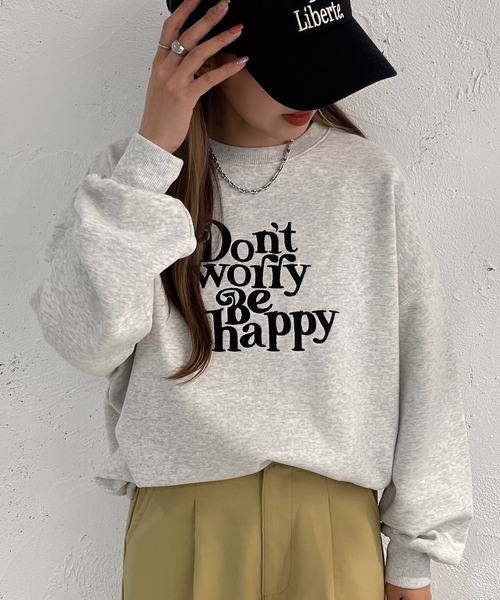 apres jour mignon(アプレジュールミニョン)の「カラースウェット【ZOZOTOWN限定アイテム】(スウェット・レディース・ピンク/オレンジ/ナチュラル/ブルー・X-LARGE/フリー)」の2枚目の写真