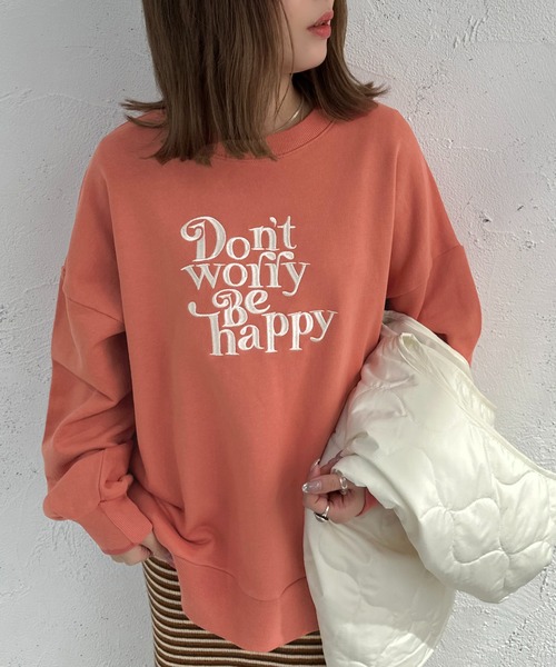 apres jour mignon(アプレジュールミニョン)の「カラースウェット【ZOZOTOWN限定アイテム】(スウェット・レディース・ピンク/オレンジ/ナチュラル/ブルー・X-LARGE/フリー)」の1枚目の写真