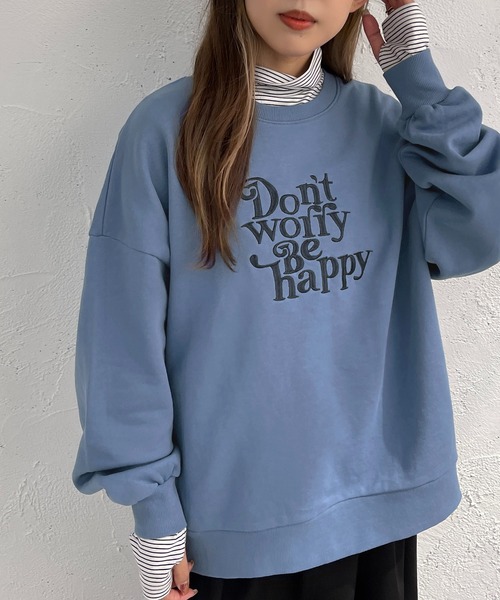 apres jour mignon(アプレジュールミニョン)の「カラースウェット【ZOZOTOWN限定アイテム】(スウェット・レディース・ピンク/オレンジ/ナチュラル/ブルー・X-LARGE/フリー)」の13枚目の写真