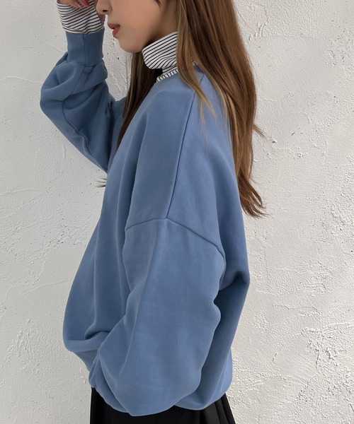 apres jour mignon(アプレジュールミニョン)の「カラースウェット【ZOZOTOWN限定アイテム】(スウェット・レディース・ピンク/オレンジ/ナチュラル/ブルー・X-LARGE/フリー)」の14枚目の写真