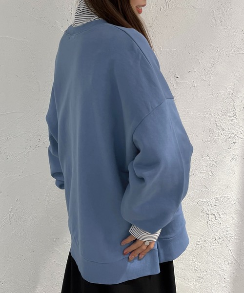 apres jour mignon(アプレジュールミニョン)の「カラースウェット【ZOZOTOWN限定アイテム】(スウェット・レディース・ピンク/オレンジ/ナチュラル/ブルー・X-LARGE/フリー)」の15枚目の写真