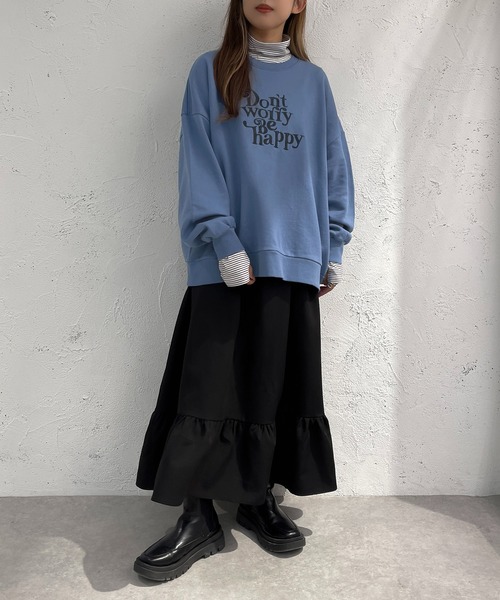 apres jour mignon(アプレジュールミニョン)の「カラースウェット【ZOZOTOWN限定アイテム】(スウェット・レディース・ピンク/オレンジ/ナチュラル/ブルー・X-LARGE/フリー)」の17枚目の写真
