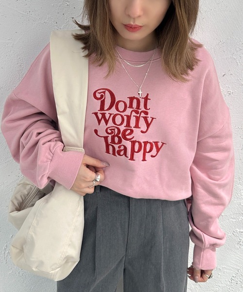 apres jour mignon(アプレジュールミニョン)の「カラースウェット【ZOZOTOWN限定アイテム】(スウェット・レディース・ピンク/オレンジ/ナチュラル/ブルー・X-LARGE/フリー)」の19枚目の写真