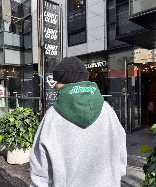 #MEMORY（メモリー）の「MEMORY バイカラー スウェットパーカー / オーバーサイズ パーカー メンズ レディース（パーカー・レディース・ブラック/グリーン/ネイビー・FREE）」の13枚目の写真