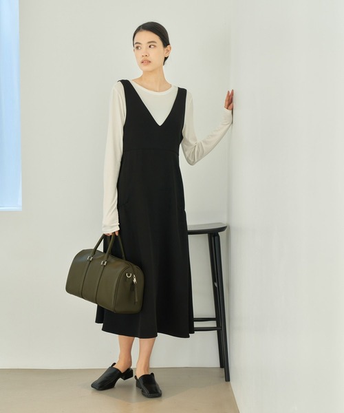 eL（エル）の「【eL】Belt V Neck Dress/187149（ジャンパー