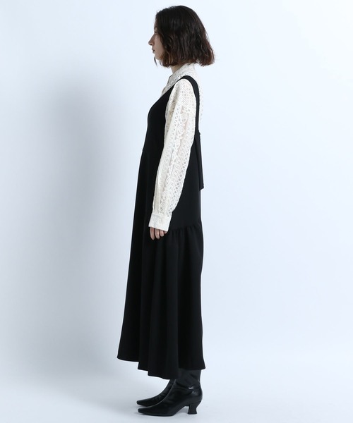 eL（エル）の「【eL】Belt V Neck Dress/187149（ジャンパースカート 