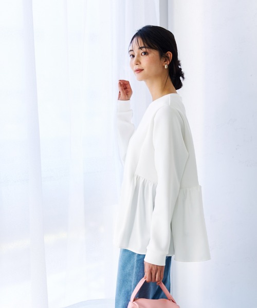 coca(coca)(コカ)の「段ボールドッキングトップス(スウェット・レディース・ブラック/ホワイト・M/L)」の7枚目の写真