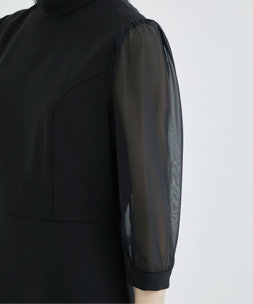 BORDERS at BALCONY(ボーダーズ アット バルコニー)の「【BORDERS at BALCONY / ボーダーズアットバルコニー】DRESS NOIR / ドレスノワール(ワンピース・レディース・ブラック・36/38)」の7枚目の写真