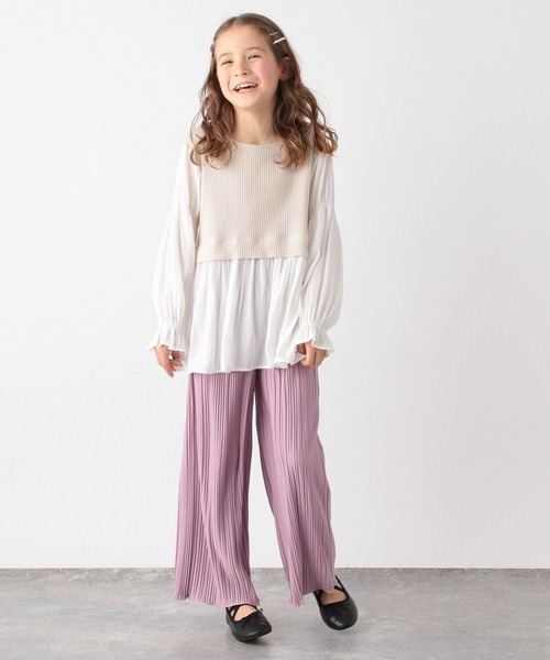 GLOBAL WORK(グローバルワーク)の「オシャラクドッキングプルオーバー/183520(Tシャツ/カットソー・キッズ・ブラック/アイボリー・110cm/100cm/120cm/130cm/140cm/150cm/160cm)」の8枚目の写真