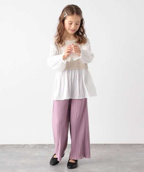 GLOBAL WORK(グローバルワーク)の「オシャラクドッキングプルオーバー/183520(Tシャツ/カットソー・キッズ・ブラック/アイボリー・110cm/100cm/120cm/130cm/140cm/150cm/160cm)」の4枚目の写真