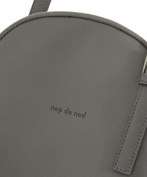 nop de nod（ノップドゥノッド）の「ラウンドショルダーバッグ（ショルダーバッグ・レディース・ブラック/アイボリー/ダークグレー/オフホワイト/シルバー・8/フリー）」の16枚目の写真