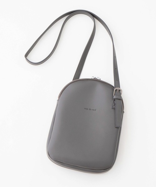 nop de nod（ノップドゥノッド）の「ラウンドショルダーバッグ（ショルダーバッグ・レディース・ブラック/アイボリー/ダークグレー/オフホワイト/シルバー・8/フリー）」の9枚目の写真