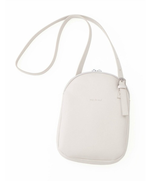 nop de nod（ノップドゥノッド）の「ラウンドショルダーバッグ（ショルダーバッグ・レディース・ブラック/アイボリー/ダークグレー/オフホワイト/シルバー・8/フリー）」の8枚目の写真