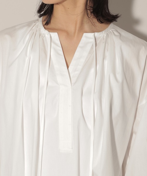 BARNYARDSTORM（バンヤードストーム）の「BARNYARDSTORM / カフタンシャツワンピース（ワンピース・レディース・パープル/ホワイト・FREE）」の17枚目の写真