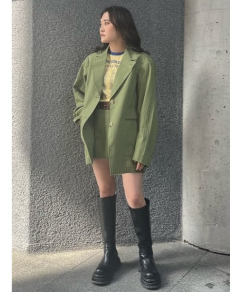 SLY（スライ）の「CUTOFF SUITING LW S/SK カットオフ スー