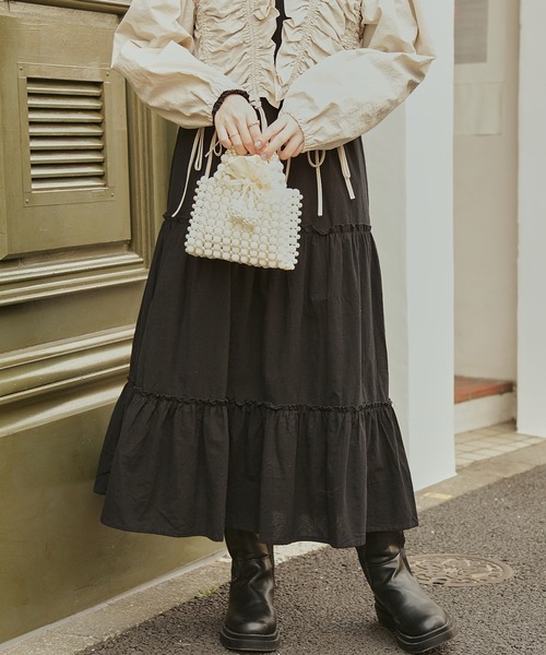 paravion（パラビオン）の「ポーチ付フェイクパールバッグ（ハンドバッグ・レディース・ホワイト・FREE）」の13枚目の写真