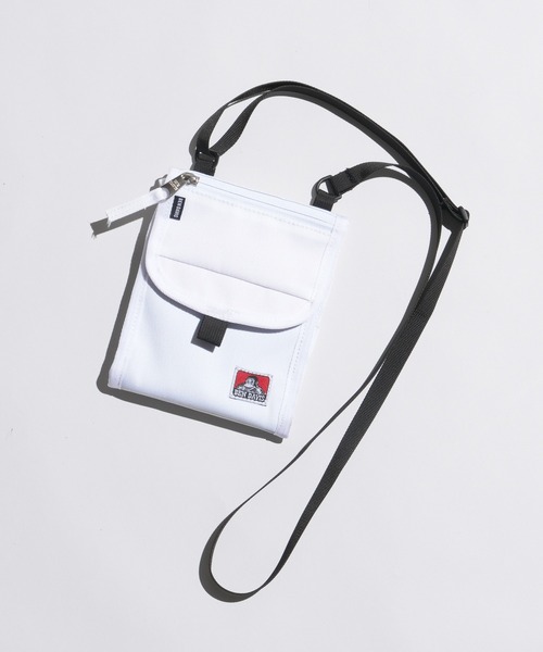 BEN DAVIS(ベンデイビス)の「WEGO/∴BEN DAVIS SLIM SMART POUCH(ショルダーバッグ・メンズ・パープル/ホワイト/ブラック・FREE)」の1枚目の写真