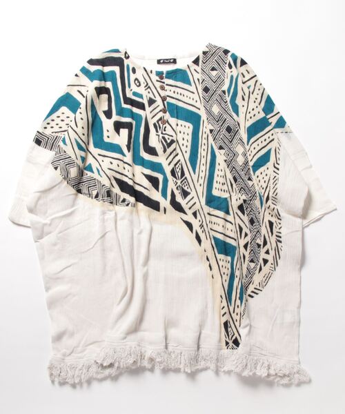 チャイハネ（チャイハネ）の「【チャイハネ】ラウルフリンジMEN'Sトップス（その他トップス・メンズ・ブラック/イエロー/ホワイト・FREE）」の13枚目の写真