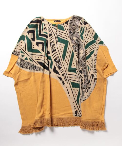 チャイハネ（チャイハネ）の「【チャイハネ】ラウルフリンジMEN'Sトップス（その他トップス・メンズ・ブラック/イエロー/ホワイト・FREE）」の16枚目の写真