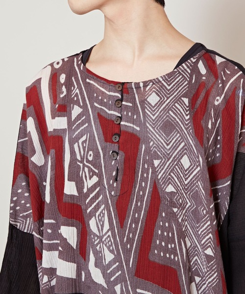 チャイハネ（チャイハネ）の「【チャイハネ】ラウルフリンジMEN'Sトップス（その他トップス・メンズ・ブラック/イエロー/ホワイト・FREE）」の8枚目の写真