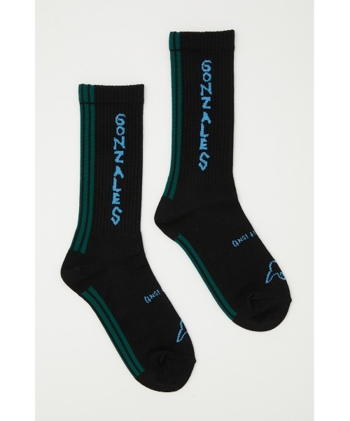 SLY（スライ）の「(What it isNt) x SLY JQART SOCKS マークゴンザレス コラボ 靴下（ソックス/靴下・レディース・ブラック系その他2/グリーン系その他・FREE）」の3枚目の写真