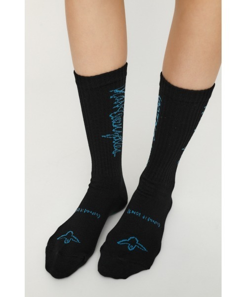 SLY（スライ）の「(What it isNt) x SLY JQART SOCKS マークゴンザレス コラボ 靴下（ソックス/靴下・レディース・ブラック系その他2/グリーン系その他・FREE）」の13枚目の写真