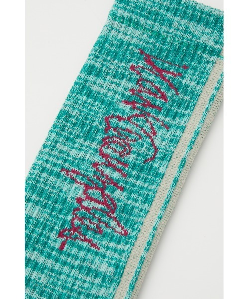 SLY（スライ）の「(What it isNt) x SLY JQART SOCKS マークゴンザレス コラボ 靴下（ソックス/靴下・レディース・ブラック系その他2/グリーン系その他・FREE）」の16枚目の写真