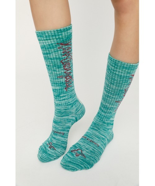 SLY（スライ）の「(What it isNt) x SLY JQART SOCKS マークゴンザレス コラボ 靴下（ソックス/靴下・レディース・ブラック系その他2/グリーン系その他・FREE）」の5枚目の写真