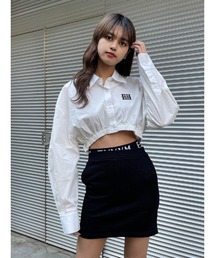 ENVYM | EロゴギャザーショートSH(シャツ/ブラウス)
