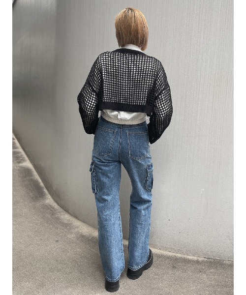 ENVYM(アンビー)の「EロゴギャザーショートSH(シャツ/ブラウス・レディース・チェック/ホワイト/ブルー・FREE)」の17枚目の写真