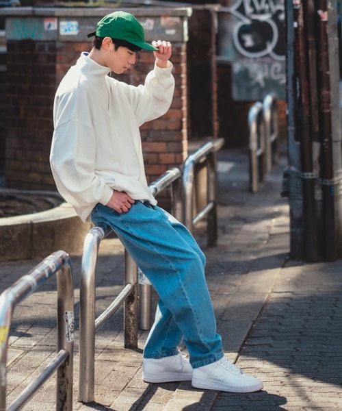 improves（インプローブス）の「バイカラー ハーフジップ スウェットトレーナー（スウェット・メンズ・オフホワイト/ダークグリーン/ブラック・MEDIUM/LARGE）」の19枚目の写真