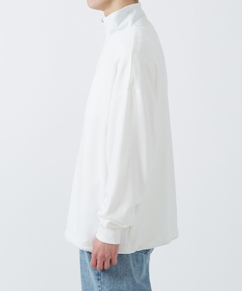 improves（インプローブス）の「バイカラー ハーフジップ スウェットトレーナー（スウェット・メンズ・オフホワイト/ダークグリーン/ブラック・MEDIUM/LARGE）」の8枚目の写真