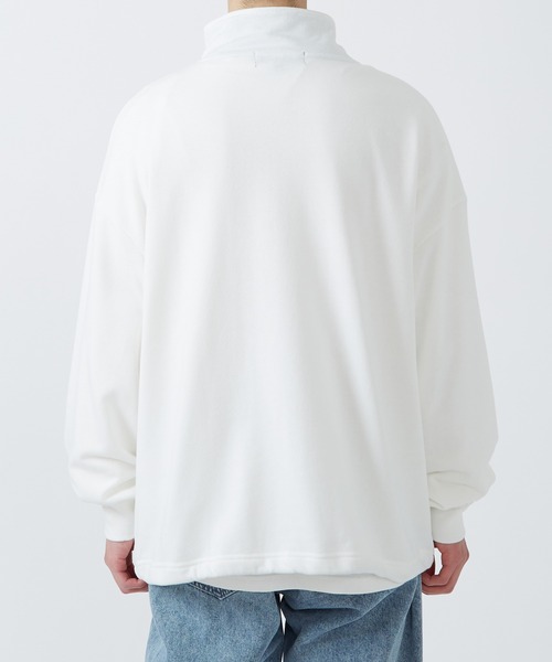 improves（インプローブス）の「バイカラー ハーフジップ スウェットトレーナー（スウェット・メンズ・オフホワイト/ダークグリーン/ブラック・MEDIUM/LARGE）」の15枚目の写真